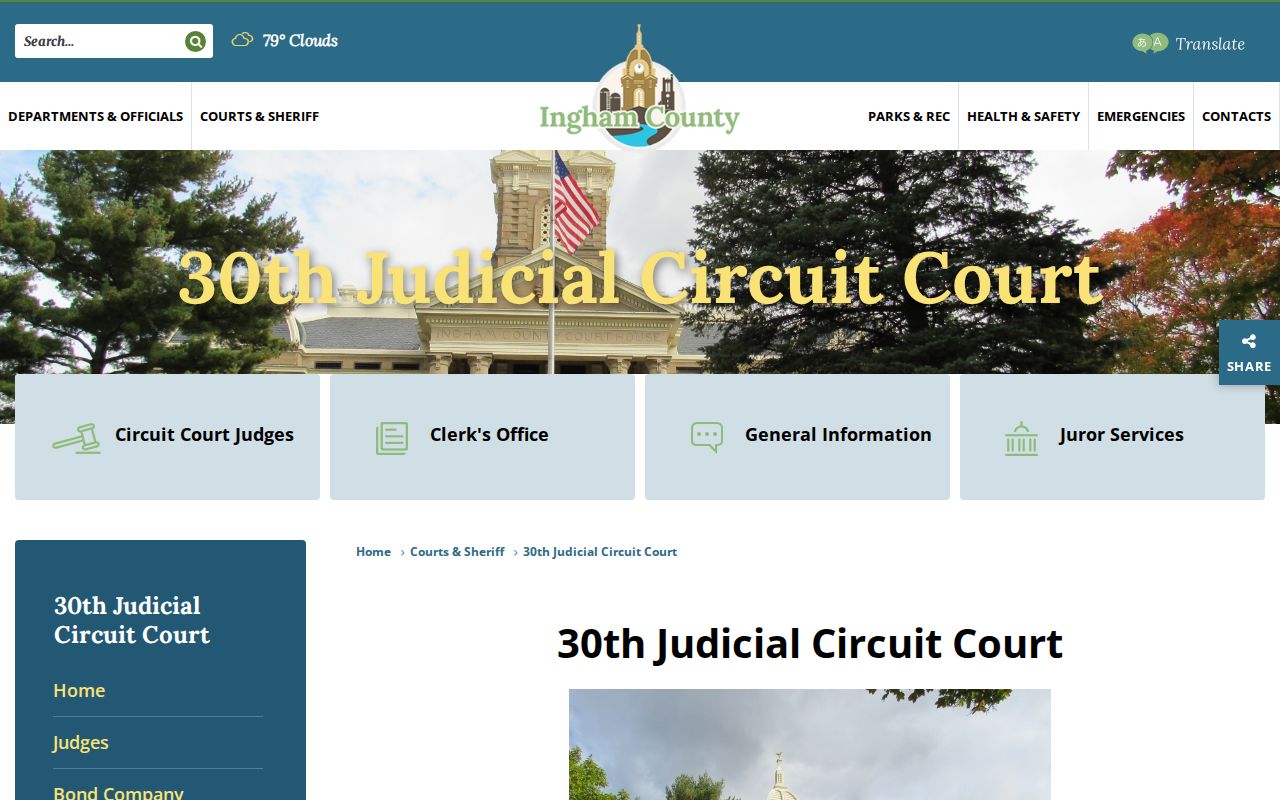 Ingham County criminal court services navigation